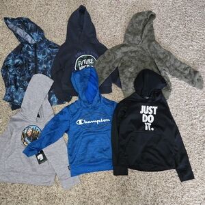 Champion Blue and Black Kids Hoodie